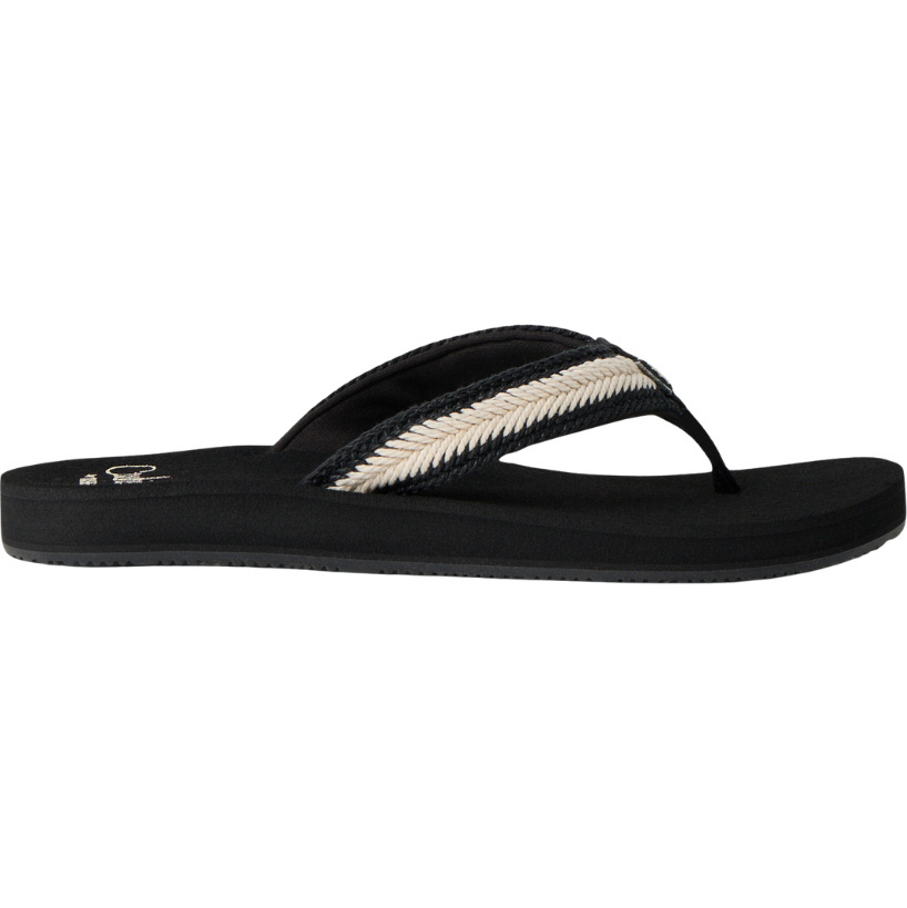 2026 Reef Womens Baja Maria Flip Flops CJ7339 - Black / Vintage